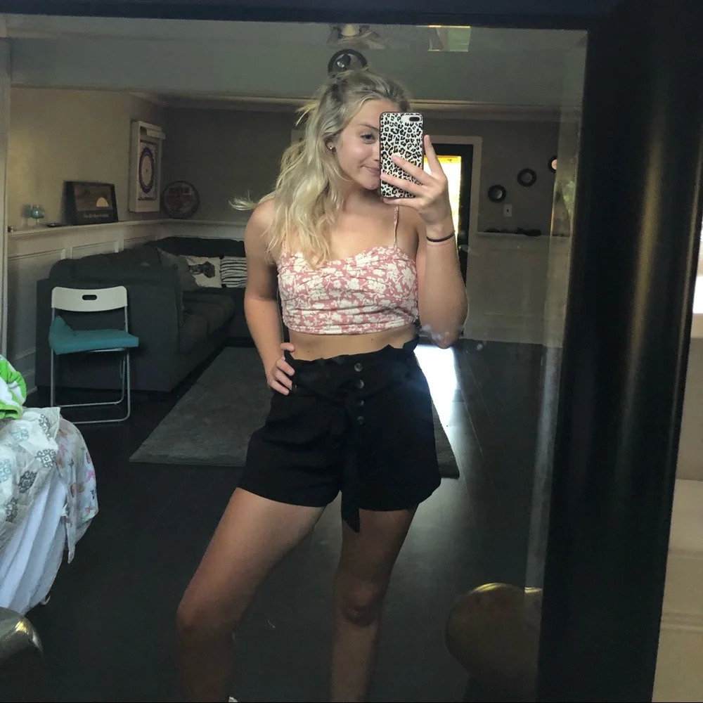 FOREVER 21 button up shorts S - Picture 11 of 15